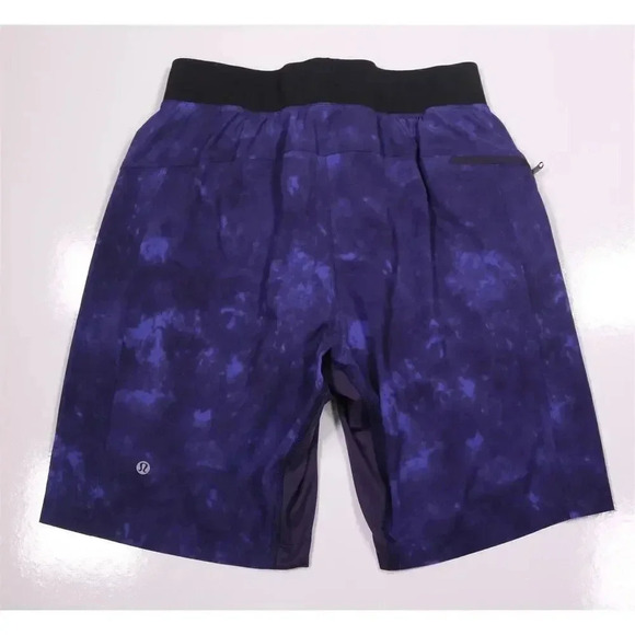 Lululemon T.H.E Lined Shorts Purple Cosmic Space Dye Gym Shorts 9" Men's Small - Picture 2 of 5